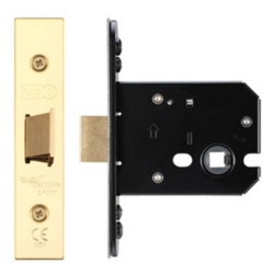 ZOO 76mm FLAT LATCH PVD BRASS ZUKF76PVD